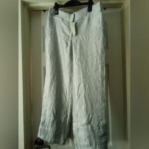 Chico's Travelers Meredith Cropped Pants Metallic Petite size 00P